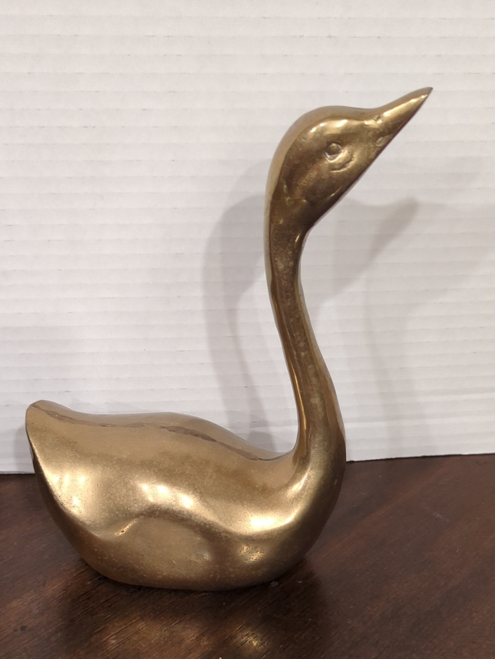 Vintage MCM Solid Brass Swan Figurines - Set of 2 - Picture 12 of 12